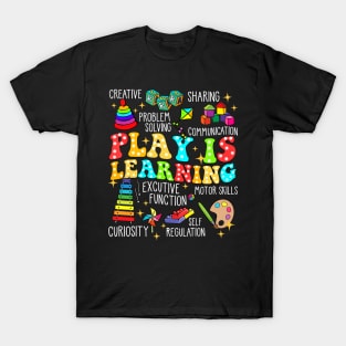 Retro Play Is Learning Kindergarten Teacher Daycare T-Shirt